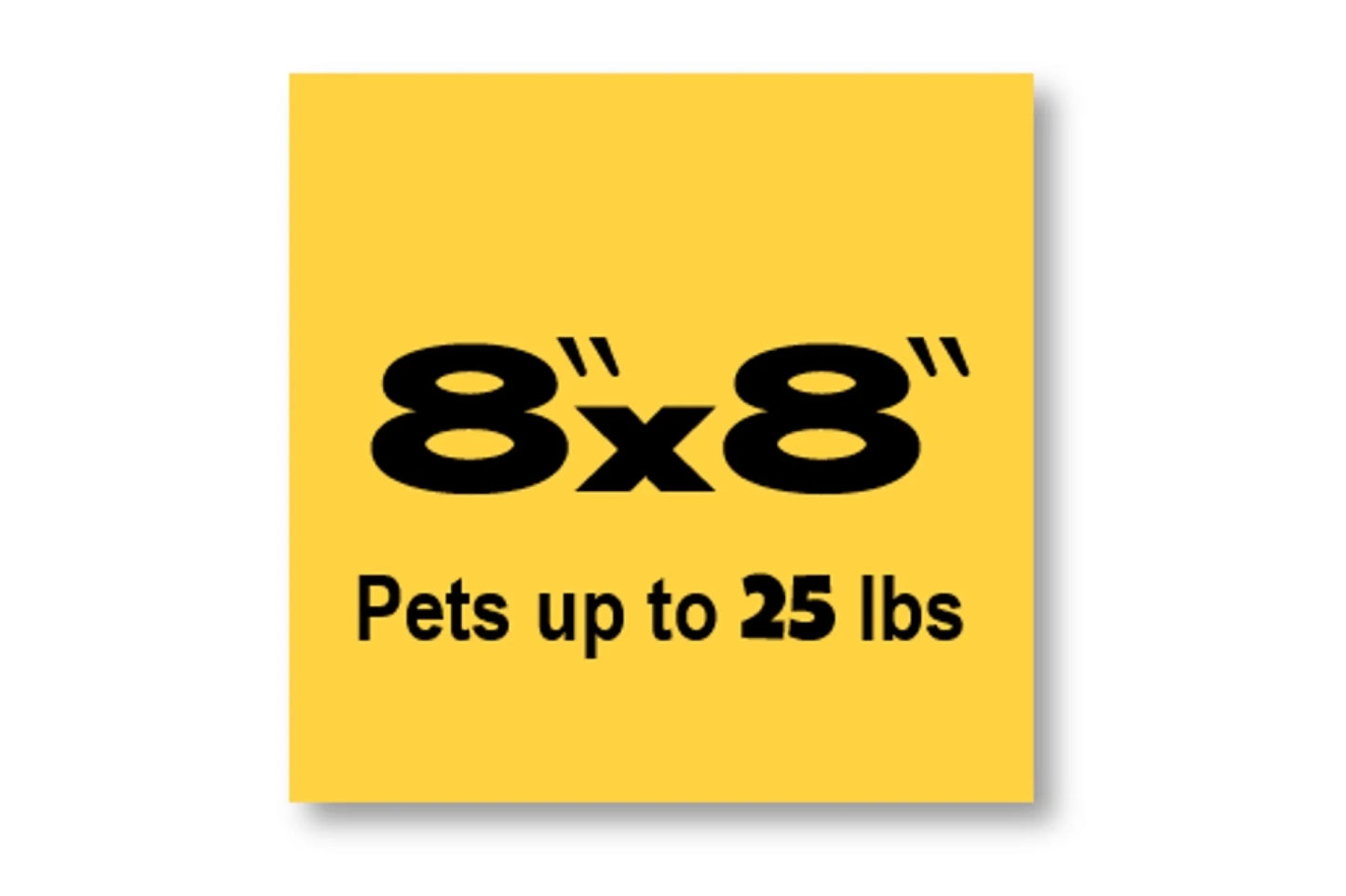 8x8 yellow box with white background