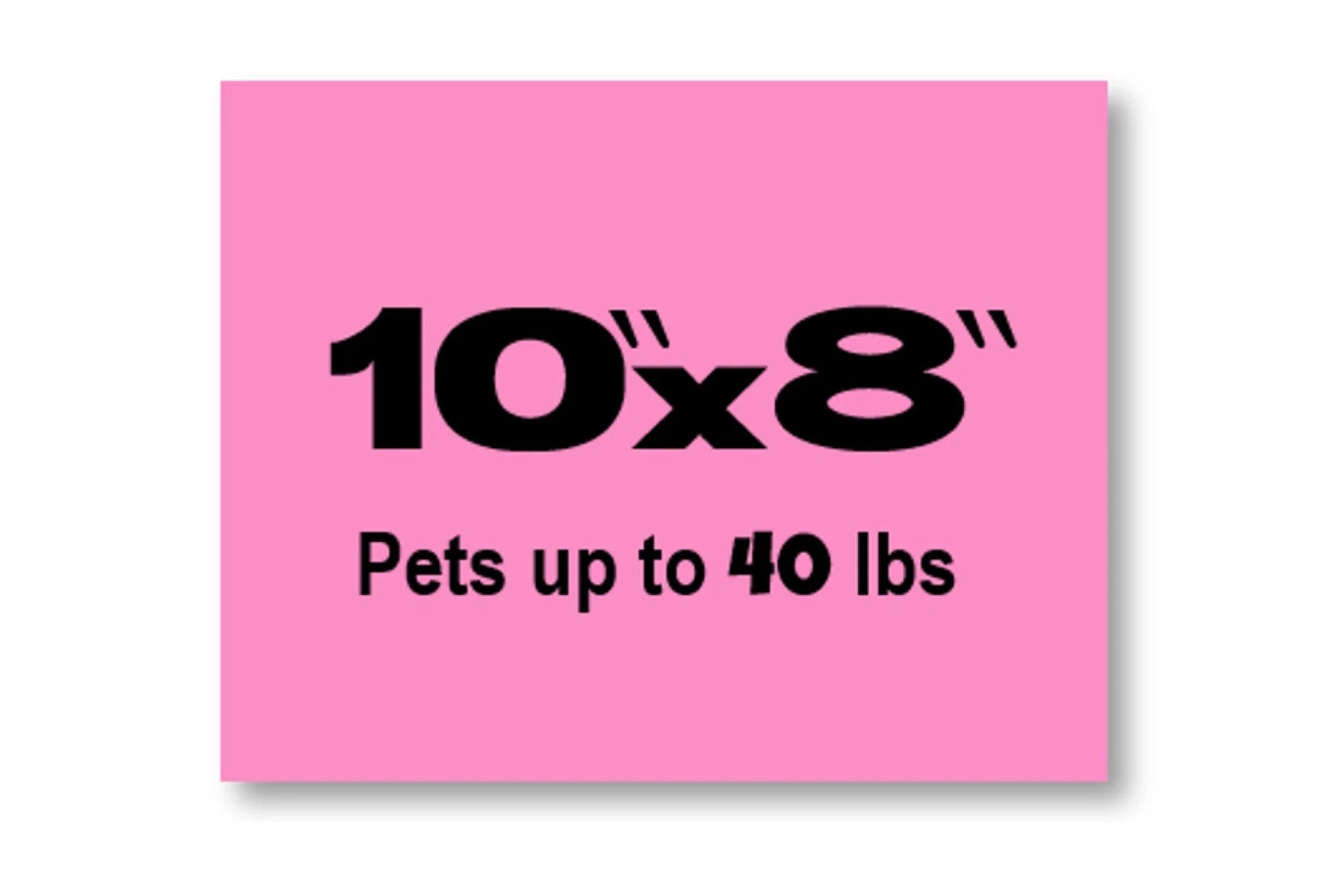 10x8 pink box with white background
